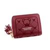 Bear Motif PU Coin Wallet with Tassel Detail Red 02 color SKU reference