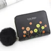 Puppy Print PU Coin Purse with Tassel Black 02 color SKU reference