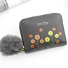 Puppy Print PU Coin Purse with Tassel Gray 02 color SKU reference