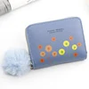 Puppy Print PU Coin Purse with Tassel Blue 02 color SKU reference