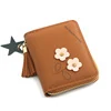 Plum Embroidery Tassel PU Coin Purse Orange 02 color SKU reference