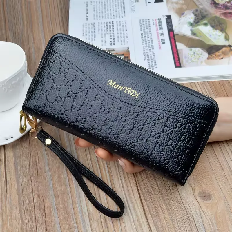 Retro Long PU Wallet with Multi-Card Storage product reference image