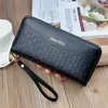 Retro Long PU Wallet with Multi-Card Storage Black color SKU reference