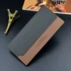 Matte PU Long Wallet with Multi-Card Storage Black color SKU reference