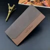 Matte PU Long Wallet with Multi-Card Storage Coffee color SKU reference