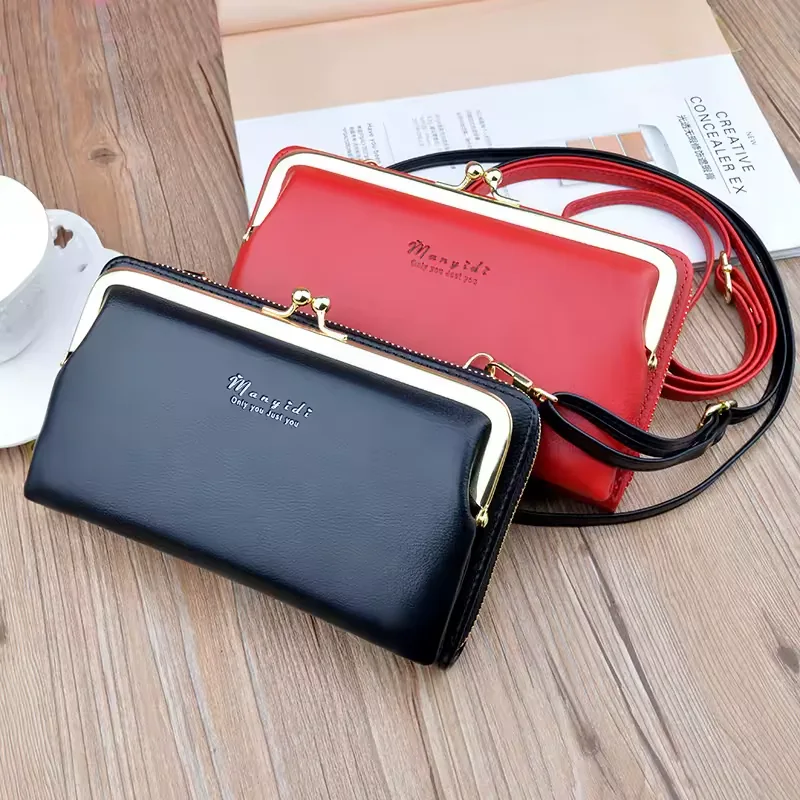 PU Crossbody Phone Clutch with Card Storage product reference image