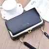 PU Crossbody Phone Clutch with Card Storage Black color SKU reference