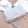 PU Crossbody Phone Clutch with Card Storage Gray color SKU reference