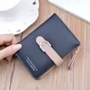 Short PU Zip Wallet and Card Holder Black color SKU reference