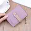 Short PU Zip Wallet and Card Holder Purple color SKU reference
