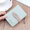Short PU Zip Wallet and Card Holder Green color SKU reference
