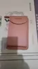 Short PU Crossbody Wallet with Exterior Pocket Brown color SKU reference
