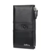 Long PU Clutch Wallet with Multi-Card Storage Black color SKU reference