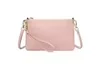Large PU Clutch Wallet with Wrist Strap Pink color SKU reference