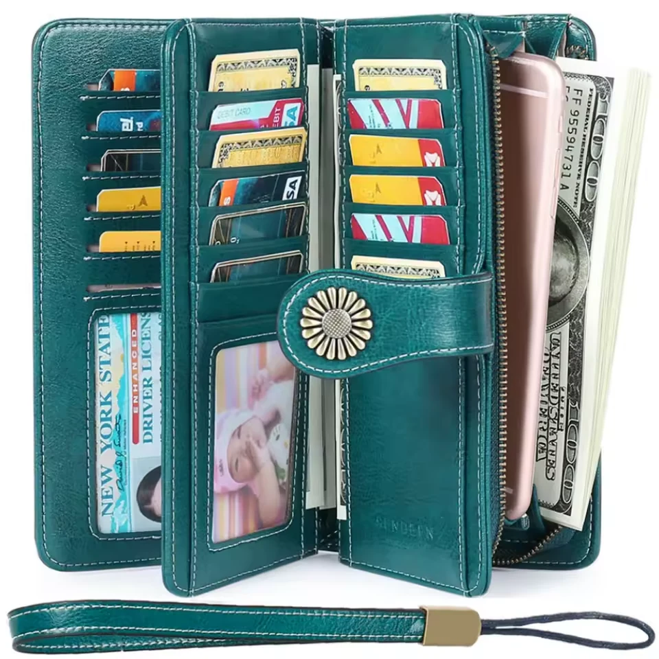 Full-Grain Leather Wallet with ID Window product reference image