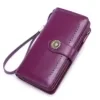 Full-Grain Leather Wallet with ID Window Color reference 03 color SKU reference