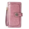 Full-Grain Leather Wallet with ID Window Color reference 09 color SKU reference