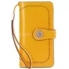 Full-Grain Leather Long Wallet with ID Window Color reference 04 color SKU reference