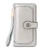 Full-Grain Leather Long Wallet with ID Window Color reference 05 color SKU reference