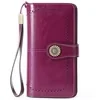 Full-Grain Leather Long Wallet with ID Window Color reference 06 color SKU reference