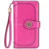Full-Grain Leather Long Wallet with ID Window Color reference 09 color SKU reference