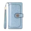 Full-Grain Leather Long Wallet with ID Window Color reference 17 color SKU reference