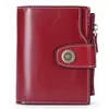 Short Genuine-Leather Bifold Wallet with Multi-Card Storage Color reference 01 color SKU reference