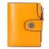 Short Genuine-Leather Bifold Wallet with Multi-Card Storage Color reference 02 color SKU reference