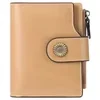 Short Genuine-Leather Bifold Wallet with Multi-Card Storage Color reference 05 color SKU reference