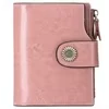 Short Genuine-Leather Bifold Wallet with Multi-Card Storage Color reference 07 color SKU reference