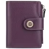 Short Genuine-Leather Bifold Wallet with Multi-Card Storage Color reference 15 color SKU reference