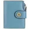 Short Genuine-Leather Bifold Wallet with Multi-Card Storage Color reference 16 color SKU reference