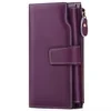 Genuine Leather Long-Zip Bifold Card Wallet Color reference 03 color SKU reference