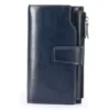 Genuine Leather Long-Zip Bifold Card Wallet Color reference 05 color SKU reference