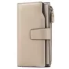Genuine Leather Long-Zip Bifold Card Wallet Color reference 13 color SKU reference