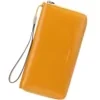 Long Zip Wallet with Wrist Strap in 15 Colors Yellow color SKU reference