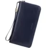 Long Zip Wallet with Wrist Strap in 15 Colors Dark Blue color SKU reference