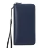 Lychee-Grain Long Wallet with Chain Carry Detail Royal Blue color SKU reference