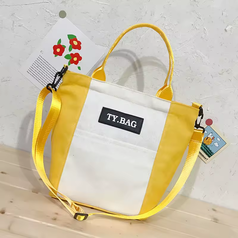 Cotton Zipper Shopping Tote product reference image