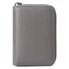 Cowhide Zip Wallet with RFID-Blocking Card Storage Light Pink color SKU reference
