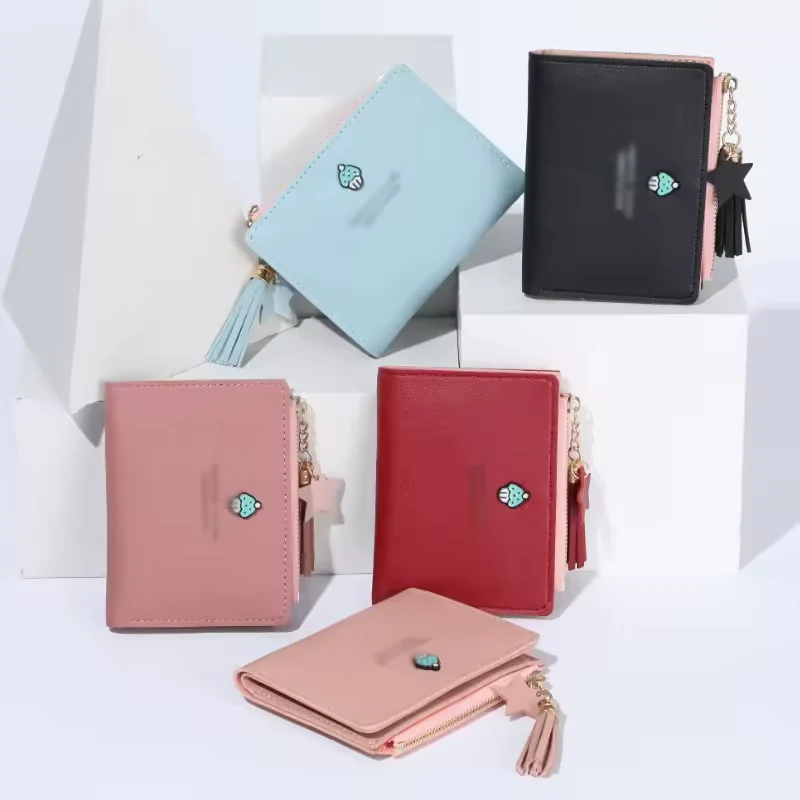 Short Wallet with Dragonfly Detail and Metal Edge product reference image