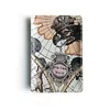 PU Map-Print Passport Holder and Wallet White color SKU reference