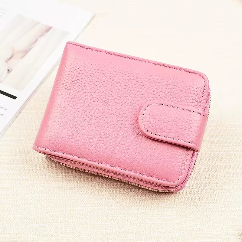 Genuine Leather Short Wallet with ID Window product reference image