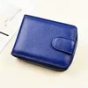 Genuine Leather Short Wallet with ID Window Color reference 02 color SKU reference