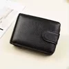 Genuine Leather Short Wallet with ID Window Color reference 03 color SKU reference