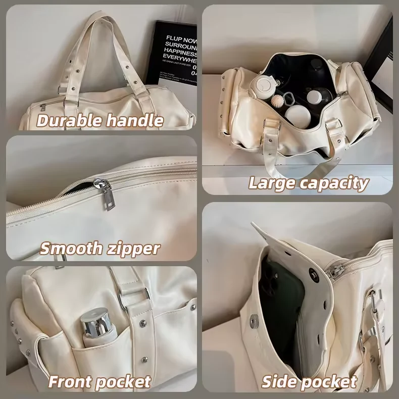 PU Everyday Tote with Side Pocket Detail product reference image