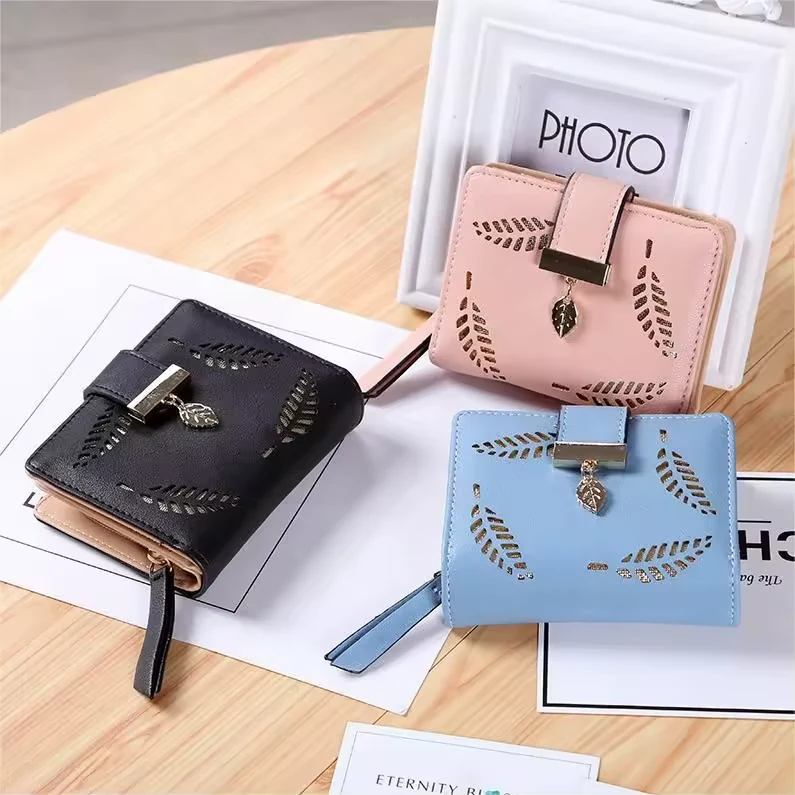 Vintage PU Wallet with Gold Leaf Detail product reference image