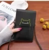 Clear-Touch Window Cellphone Crossbody Pouch Black color SKU reference