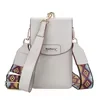 Vertical PU Crossbody Phone Wallet White color SKU reference