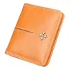 Oil-Wax-Style PU Bifold Wallet with Coin Pocket Yellow color SKU reference